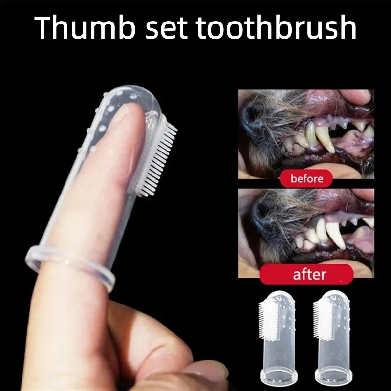 Teeth Whitening Mouthwash - Ultra Zachte Siliconen Vinger Tandenborstel voor