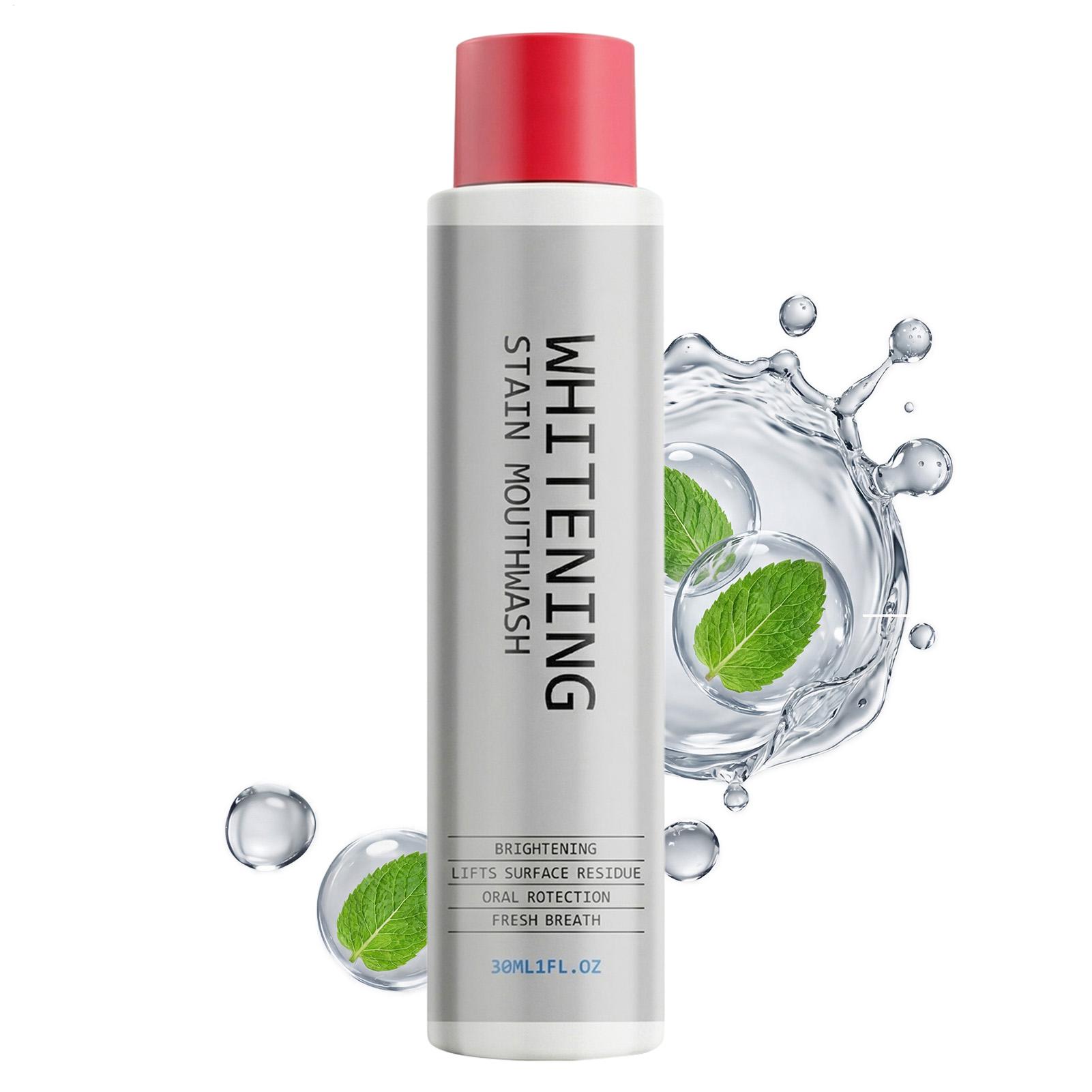 Teeth Whitening Mouthwash - 30ml Vlekkenverwijderende Mondwater, Verwijdert Geuren, Witte