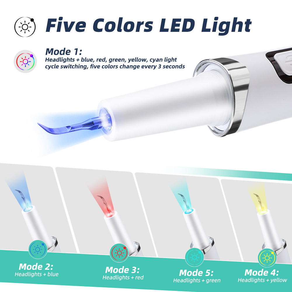 5 LED Licht Ultrasone Tandrein - Teeth Whitening Mouthwash recensie en prijs